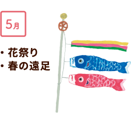 5月 花祭り、春の遠足